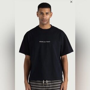 Honor The Gift Where You From Graphic T-Shirt XL NWT Black